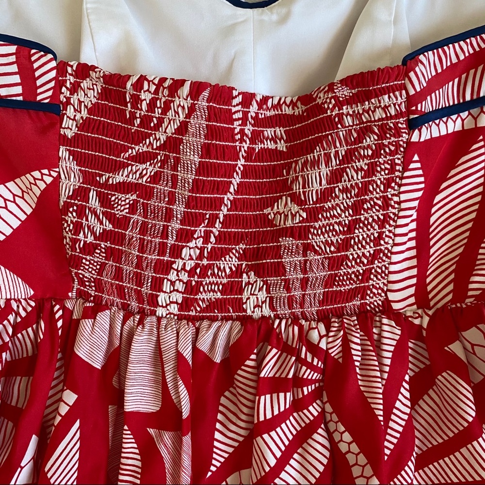 Alice & Trixie Veronique Red Strapless Silk Dress - Picture 10 of 16